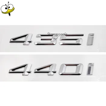 

For BMW DIY Sticker Exterior Car-styling Number Letter Auto Car Sticker Decal Badge Emblem For BMW 4 Series 435i 440i 435 440 GT