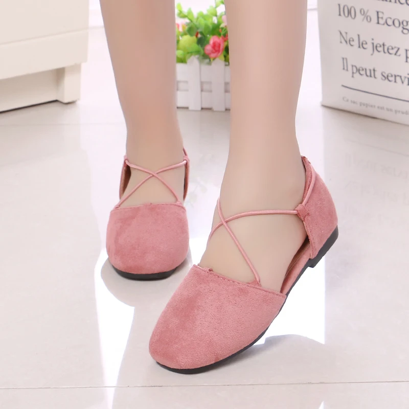 CUZULLAA Girls Fashion Shoes 2019 Spring Summer Kids for Princess Leather Dress Children Casual Sandals Flats | Детская одежда и