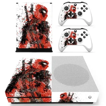 

For Xbox One S Vinyl Skin Sticker Deadpool Decals for the Xbox One S Console With Two Wireless Controller Sticker Decals