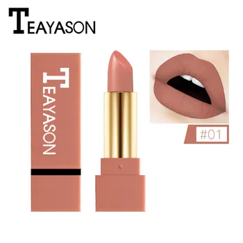 

rossetti matt lunga durata Matte Lipstick Waterproof Pigment Brown Nude Long Lasting Lipstick Matte Makeup