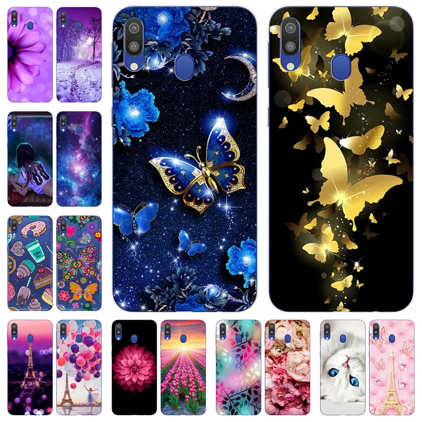 ТПУ чехлы для Samsung Galaxy M20 6 3 &quotсиликоновый чехол на задняя крышка Coque M 20 205 M205F