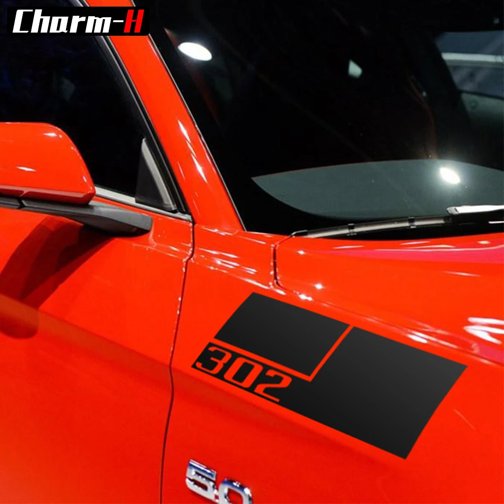 2pieces Reflective Vinyl Fender Side Decal Bumper Stickers for Ford