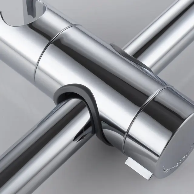 ABS Chrome Handheld Shower Holder Bracket Adjustable Rail Bracket Shower Mounting Brackets for bathroom 18-25MM Tube