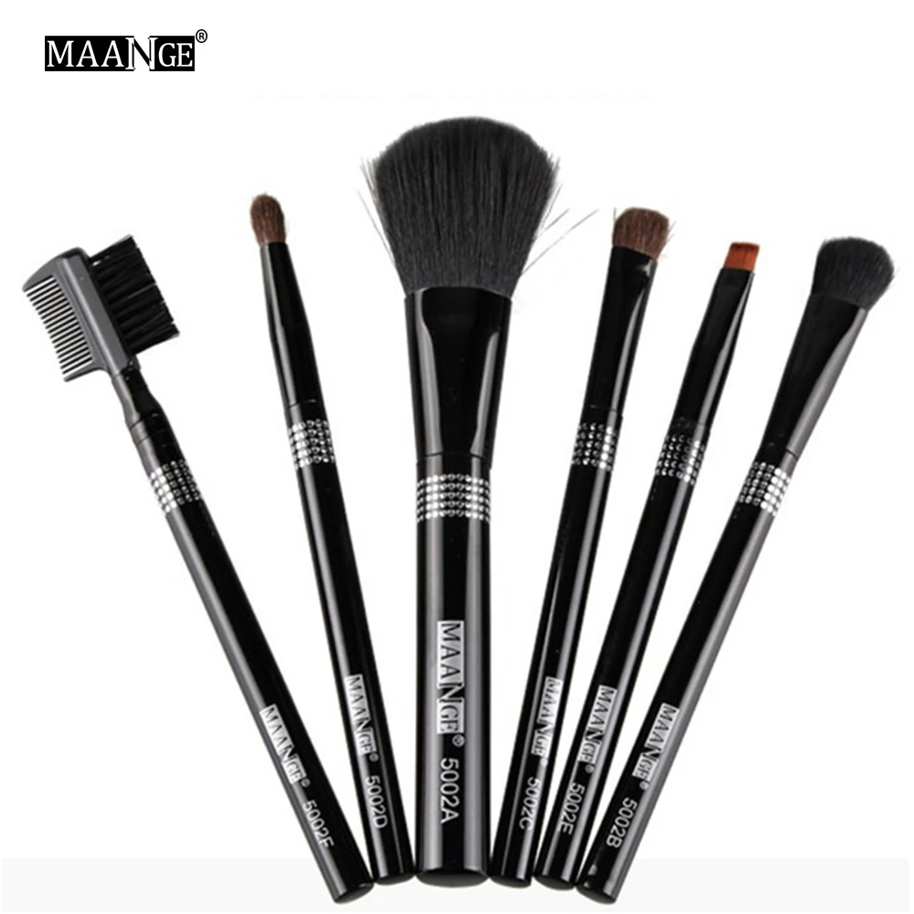

High Quality 6pcs Professional Makeup Brush Set pinceis aquiagem Cosmetics Brushes Eyebrow Powder Shadow Make Up Kit Tools