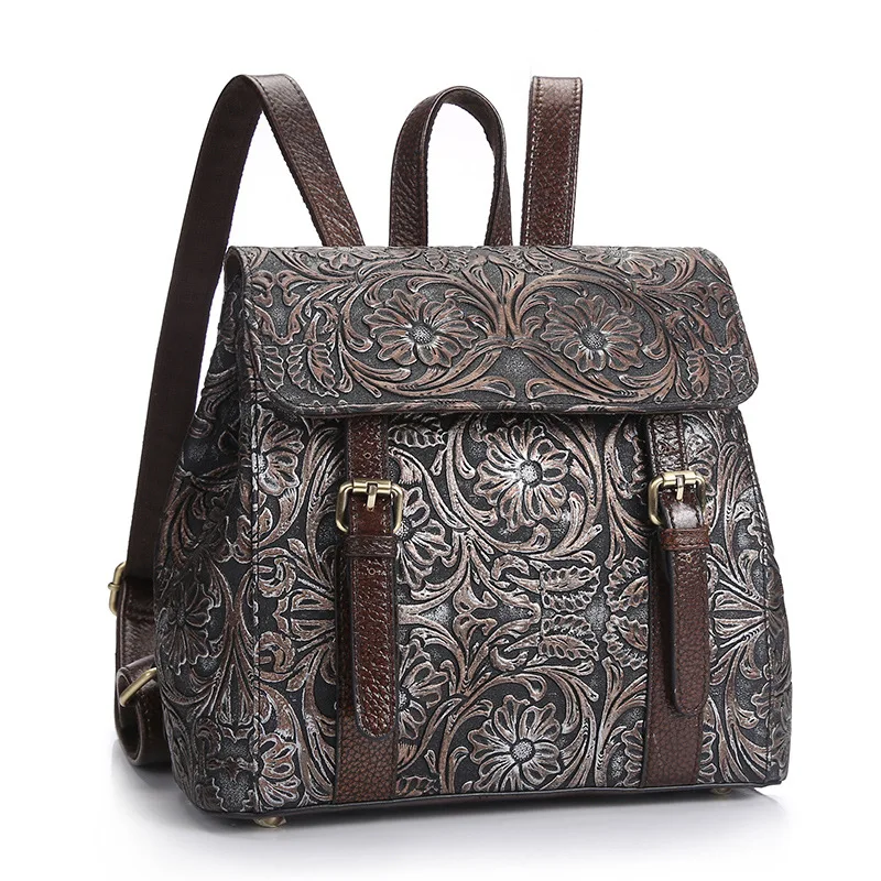 

Vintage Ladies' Genuine Leather Handbag Luxury Handbags Women Bags Designer Mini Back pack Girls Women Shoulder Bags bolsas sac