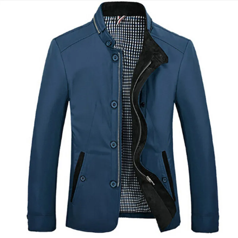 New handsome Jacket Mens thin jacket collar in the men's lightweight