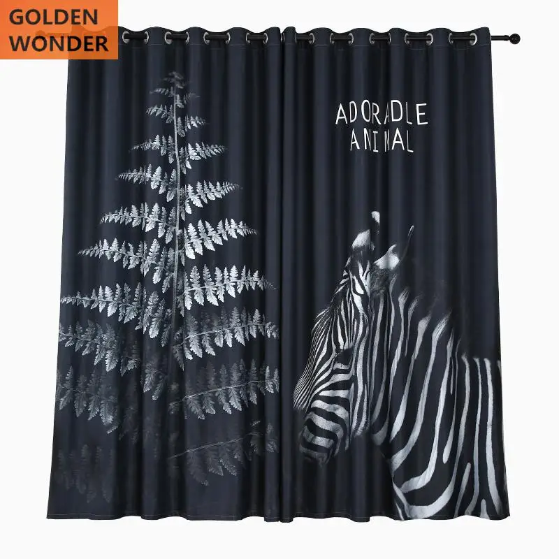Fashion Blackout Curtains Window Curtain Living Room Bedroom