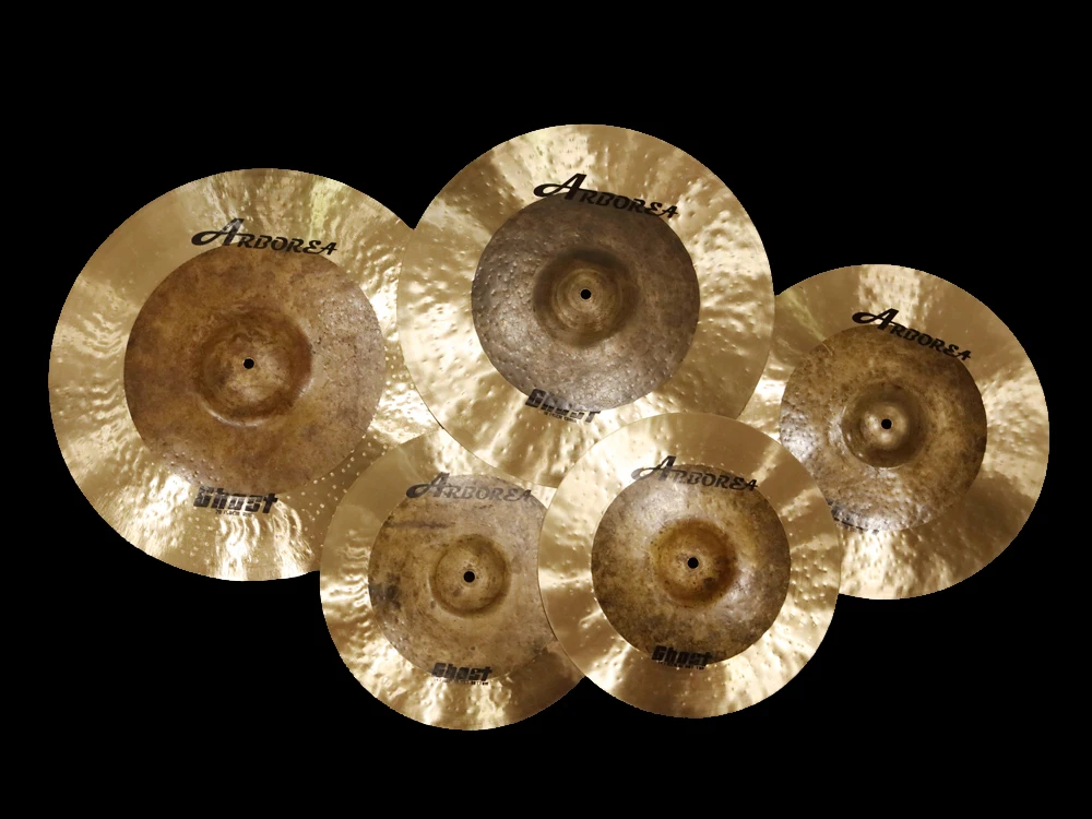 Arborea Cymbal Ghost Cymbal set 14"hihat 16"crash 20"ride wth carrying