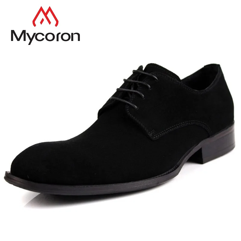 

MYCORON 2019 Leather Men Casual Boots England Pointed Men Shoes Luxury Fashion Leather Business Shoes Zapatos Para Hombre