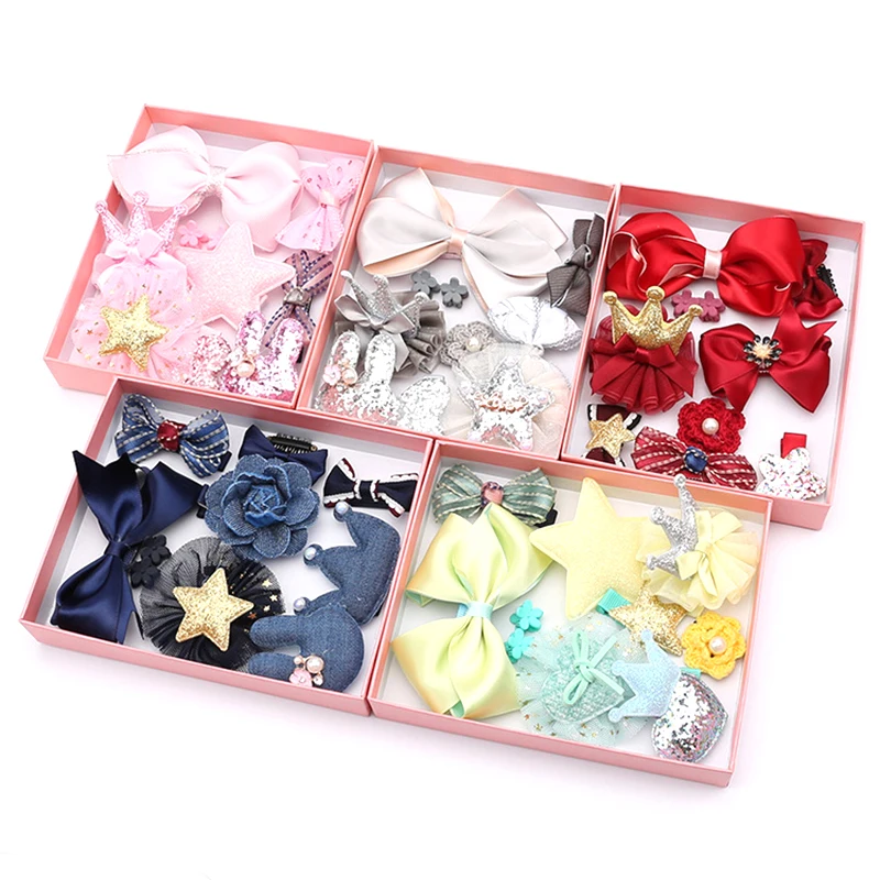 

Fashion 10pcs/sets Children's side Hair clips Girl Hair Ornaments Small Jewelry hairpin Hair Accessories Kids Birthday Gift