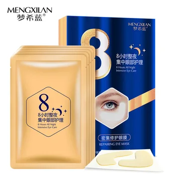 

5 pairs/set Anti-aging 100% Pure Collagen Eye Mask Dark Circle Eye Bags Patches Skin Care Hydrating Crystal Collagen Eye Pads