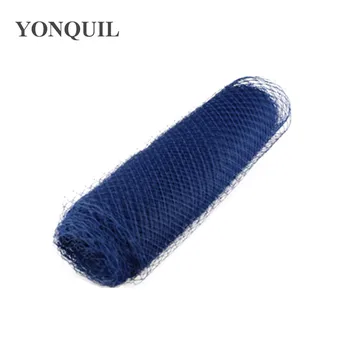 

18"45CM 2019 Royal blue or 13 colors Russia Birdcage Veil Wedding Hat Fascinators DIY Hair Accessories headwear decor 10yard/lot