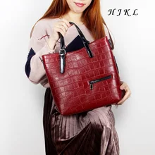 Новинка года европейской и американской моды первый слои коровьей крокодил узор портативный Наплечная Натуральная кожа Сумочка