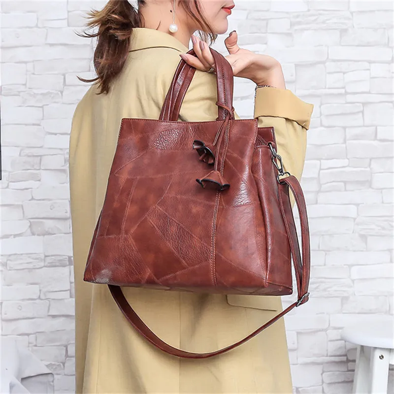 Дизайн, женская сумка с кисточками, винтажная сумка через плечо из искусственной кожи, женская большая Повседневная сумка, женские сумки-мессенджеры, Torebka damsk