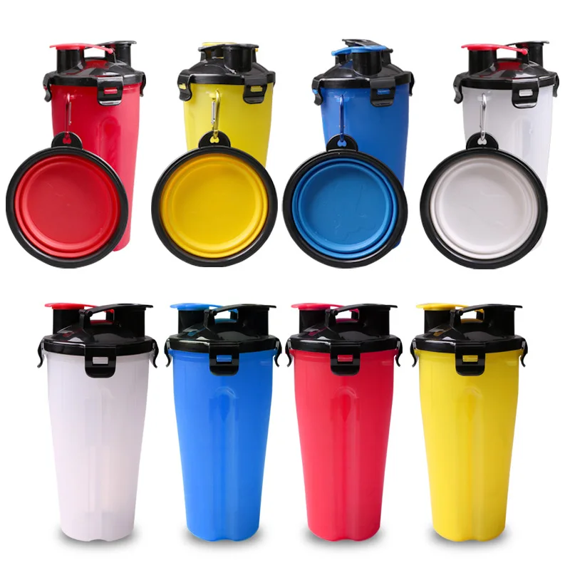 travel dog food and water container