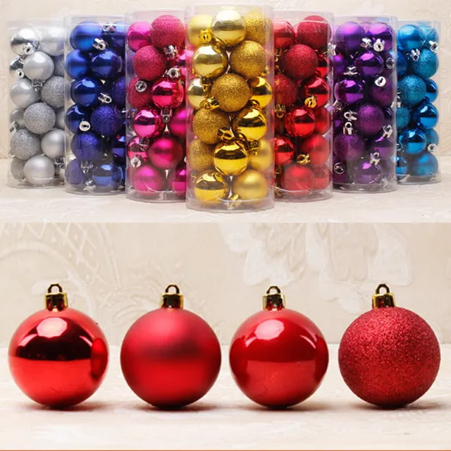 24PCS Christmas Tree Decor Ornament 4, 6CM Ball Type Craft Christmas 24PCS Christmas Tree Decor Ornament 4, 6CM Ball Type Craft Christmas Gift Boxes Flash Light - 24PCS Christmas Tree Decor Ornament 4, 6CM Ball Type Craft Christmas