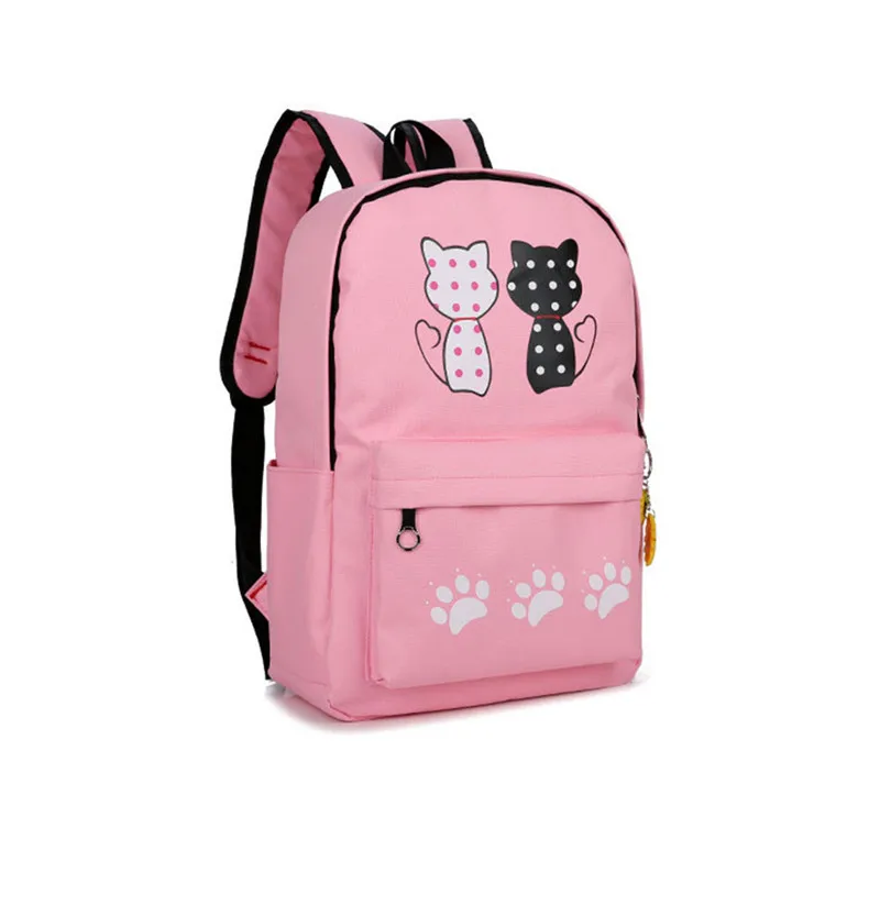 Sac à dos fille toile 4 pièces 7