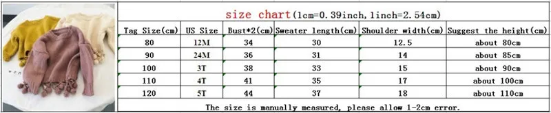 LILIGIRL/свитера для маленьких девочек; Детская осенняя одежда с помпоном и кисточками; Новинка года; зимние вязаные пуловеры для маленьких девочек; свитер; 3 цвета