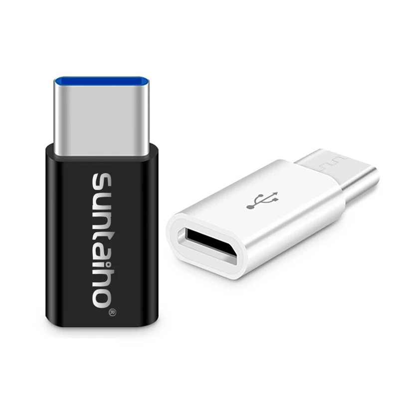 Suntaiho переходник usb type c(3 шт) micro USB адаптер Тип C USB C адаптер конвертер для Xiaomi 4C Lg G5 Nexus 5x Oneplus 5 Тип C адаптер