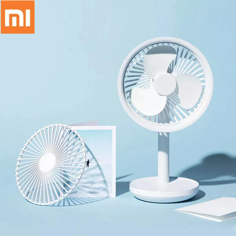 

Xiaomi SOLOVE 5W USB Desktop Table Fan 4000mAh USB Rechargeable 3 Modes Wind Speed Cooling Oscillating Fan Black/Pink/White