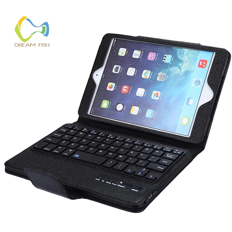 

Smart Cover For iPad mini1/2/3/4 case bluetooth3.0 Plastic keyboard+ PU case PU leather Smart Auto Sleep Wake Tablet Case Coque