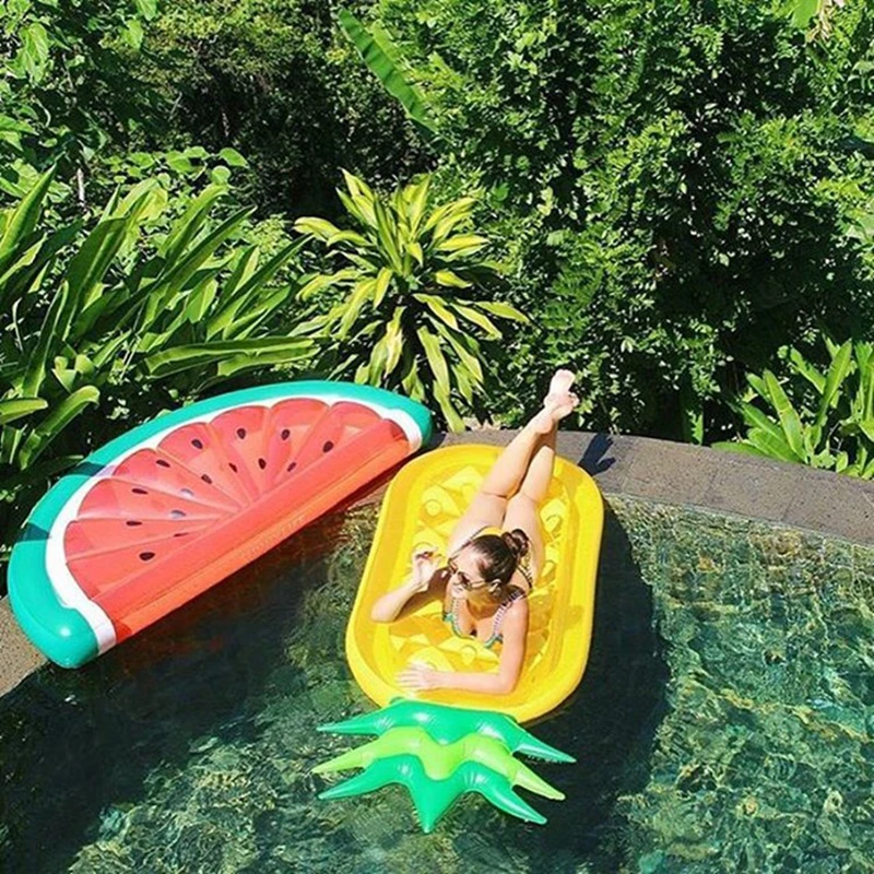 180*90 см гигантский надувной ананас, арбуз поплавок для бассейна новое кольцо для плавания трубка летняя вода забавная игрушка надувная подушка матрас