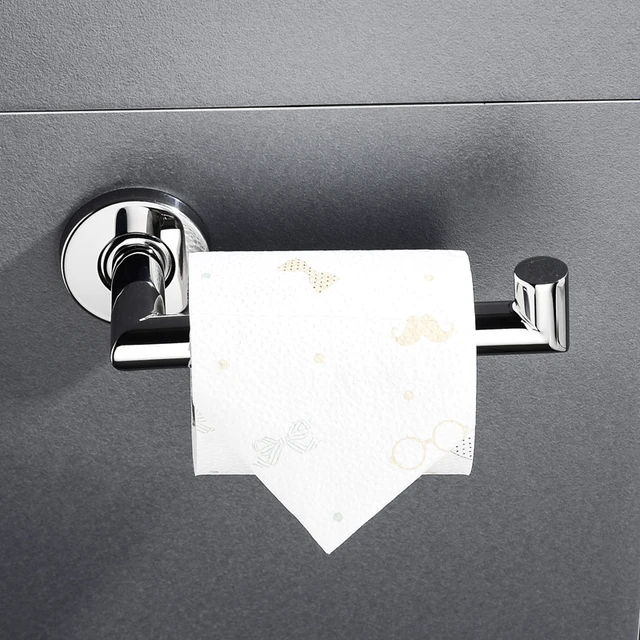 Free Shipping Toilet Paper Holder Wall Mount Tissue Roll Hanger 304 Stainless Steel Towel Rack Bathroom Accessories Silver Color