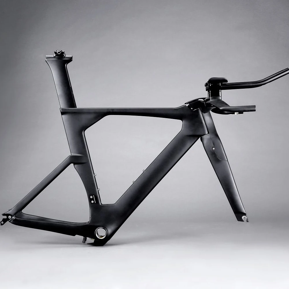Flash Deal Carbon Time Trial Bike Frame TT Bicycle Frame Carbon Triathlon Bicycle FM109+FK109+SP109+ST109+HB109+Headset UD Matte 9