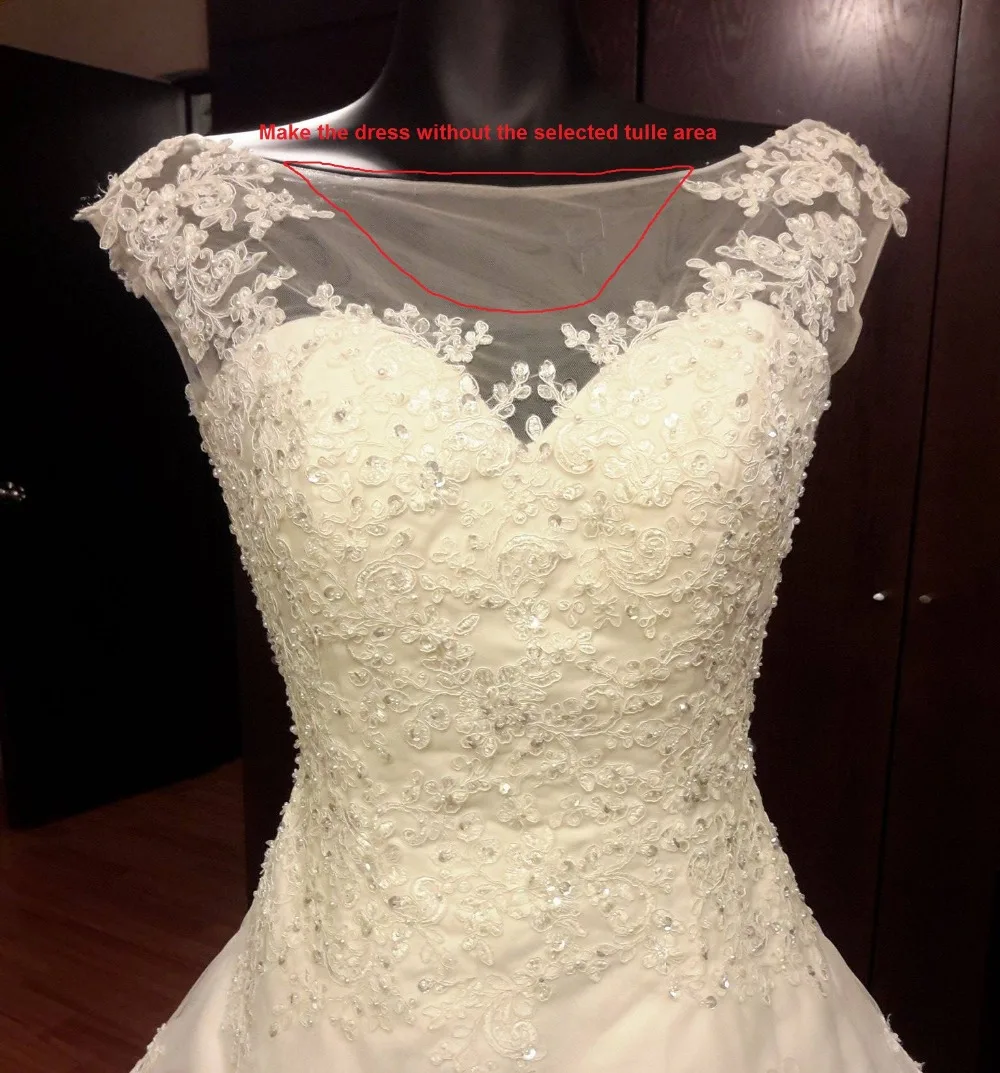 

A Line Wedding Dresses Popular Bride Dress with Appliques and Beads custom size&color