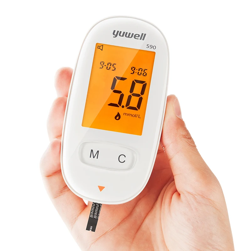 

Yuwell 590 Blood Glucose Meter Blood Sampling Pen Diabetes Tester Blood Sugar Tester Monitor Medical Instruments