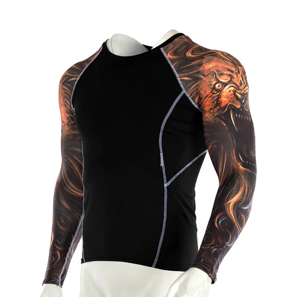 Perimedes Мужская Фитнес-плотно для йоги фитнес Мягкая футболка быстросохнущая спортивная печать eoprene потогонный костюм для сауны Топ блузка# g45
