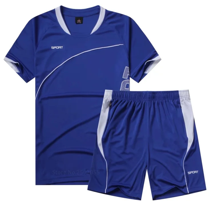 JUNJIAN, мужской костюм для бега, короткий рукав+ шорты, тренировочный костюм для баскетбола, быстросохнущая свободная футболка, спортивная одежда для спортзала, фитнеса