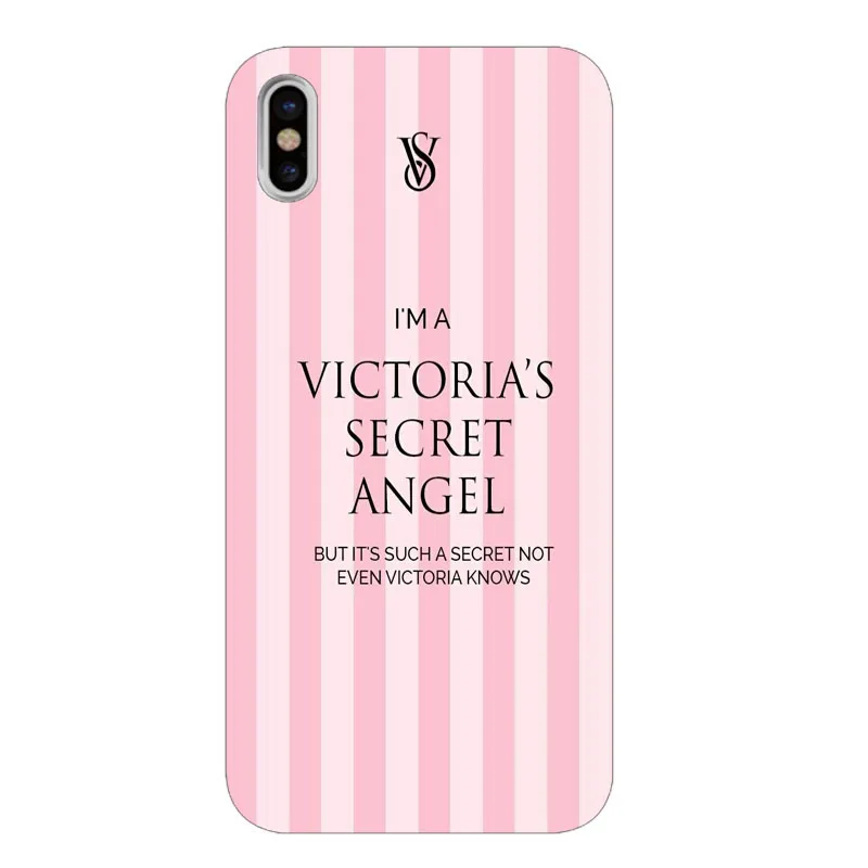 Модный розовый чехол-футляр для телефона из мягкого ТПУ Victoria secret для iphone 6 6 S 7 8 Plus 5s 5 SE X XR XS Max 10