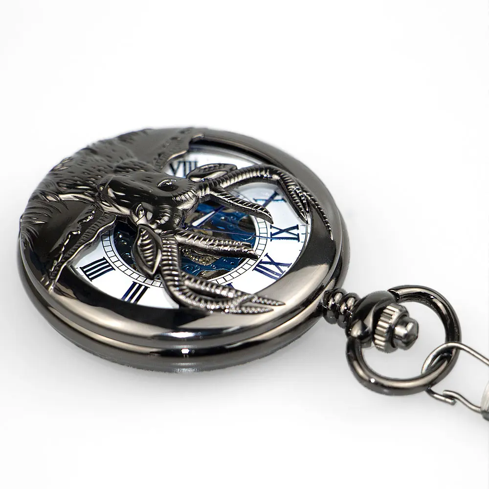 Модные один открытым Fob механические наручные часы в стиле стимпанк полые карманные часы Прозрачный повседневное для мужчин женщин часы