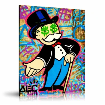 

Alec Monopolys Hand Out Eyes HD Wall Art Canvas Poster Print Canvas Painting Decorative for Office Living Room Home Decor