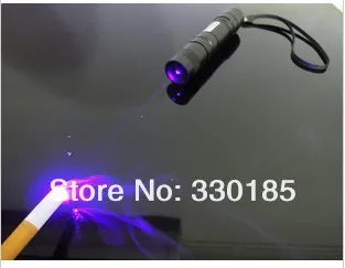 

405nm 1000m high powered focusable violet blue laser pointer/ UV Purple laser torch Burn Matches & Light Burn Cigarettes Hunting