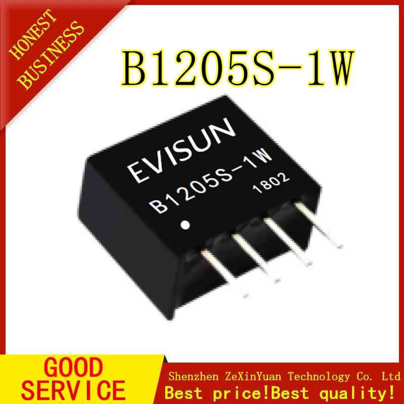 

30PCS B1205S-1W B1205S 1W DIP-4 12V to 5V DC-DC Isolated power module