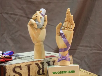 

Free Shipping!! Best High Quality Wooden Mannequin Hand Model For Display Factory Direct Sell