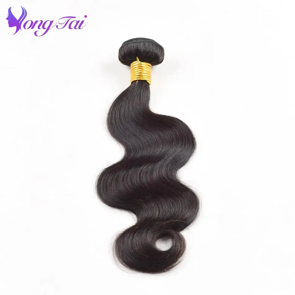 Yuyongtai pelo indio onda del cuerpo paquetes 100% cabello humano armadura paquetes Remy cabello 1 pc Color Natural envío gratis be teñido