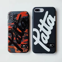 Горячая голландская уличная мода бренд patta чехол для iphone X XR XS MAX 7 8 6 6S plus модный Камуфляжный Мягкий силиконовый чехол для телефона