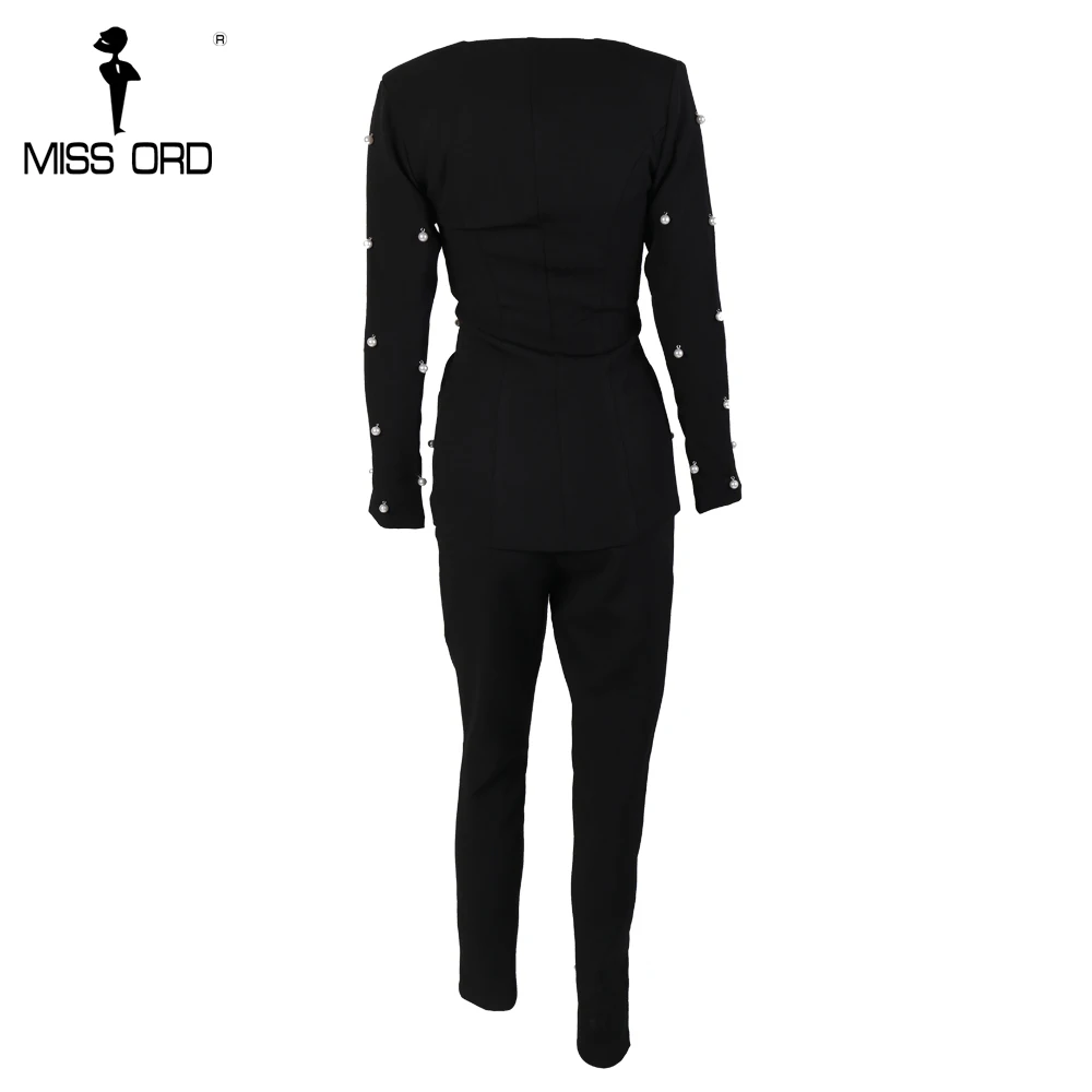 Женский комбинезон Missord однотонный с длинным рукавом и кнопками FT8720 2020|elegant
