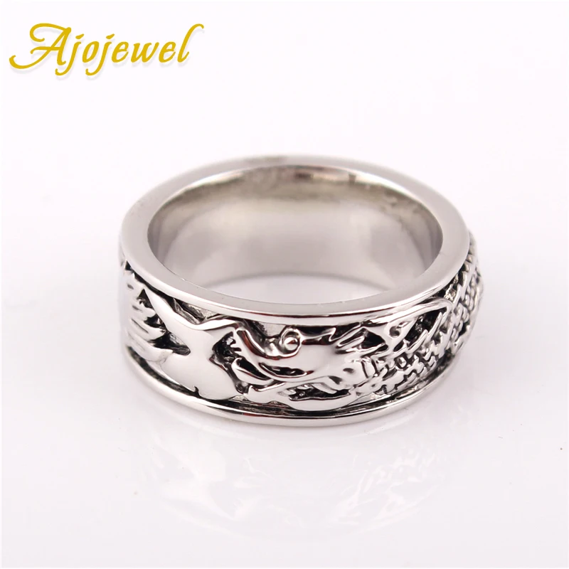 Ajojewel Unisex Womens Mens Dragon Ring Fashion Unique Simple Animal Jewelry Band Rings 2017 New Model