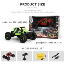 Радиоуправляемый автомобиль 4WD 2,4 Ghz 1/18 Crawlers внедорожник игрушка дистанционное управление скалолазание автомобили
