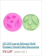 M0069 Tree Rose Flower Form Silicone Molds Cookie Cutter Cake Decorating Tools Wedding Fondant Decoration