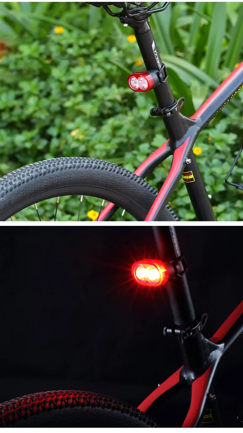 Clearance Gaciron Cycling Smart Visual Warning Safety Light Bicycle LED Tail Light Bike Rear Lamp USB Charge 60Lumen W09 Aero Post Mount 7