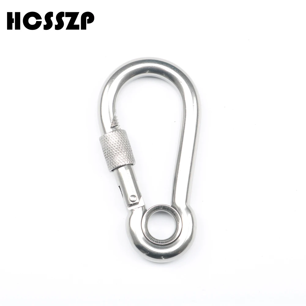 safety hanging buckle 2 pieces Sport Art outdoor mountaineering equipment mountaineering buckle 304 stainless steel buckle