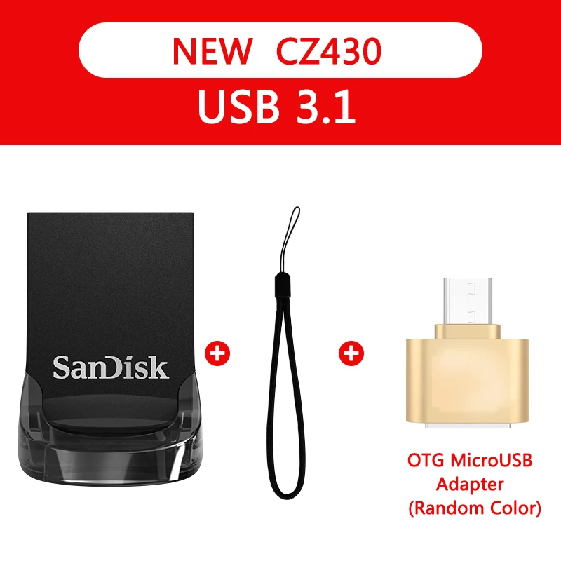 Двойной Флеш-накопитель SanDisk флеш-накопитель USB 3,0 128 Гб 64 ГБ 32 ГБ оперативной памяти, 16 Гб встроенной памяти, 150 МБ/с. ультра талант флеш-накопитель флеш-накопителей и флеш-накопитель флэш-диск U диск для ПК - Цвет: CZ430-A