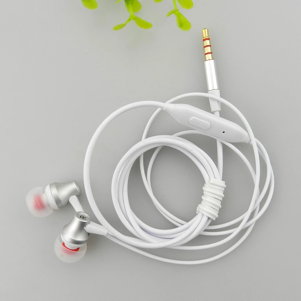 Fones de Ouvido de Metal Fone de Ouvido para a Maioria dos Telefones Estéreo de 3.5mm Qijiagu Earset Microfone Baixo 10 Pcs 10 High Quality Eletrônicos