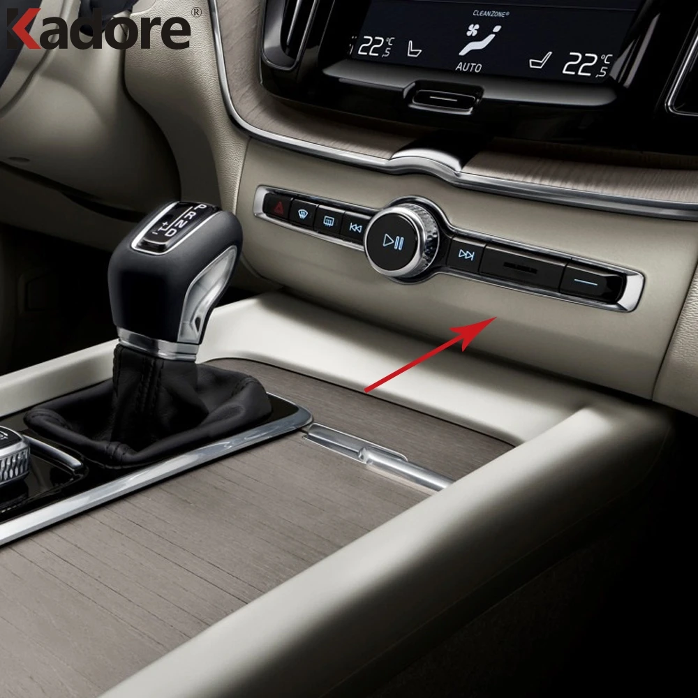 

For Volvo XC60 XC 60 2018 2019 Car Interior Air Conditioning Outlet Cover Trim AC Switch Moulding Garnish Car-Styling Stickers