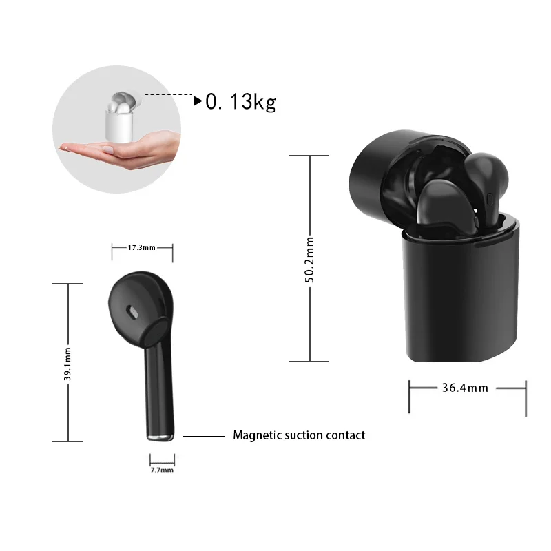 2019 Wireless Headphone Bluetooth 5.0 Earbuds True Earphone Mini Waterproof Earphones with Charging Box for Xiaomi Smart Phone
